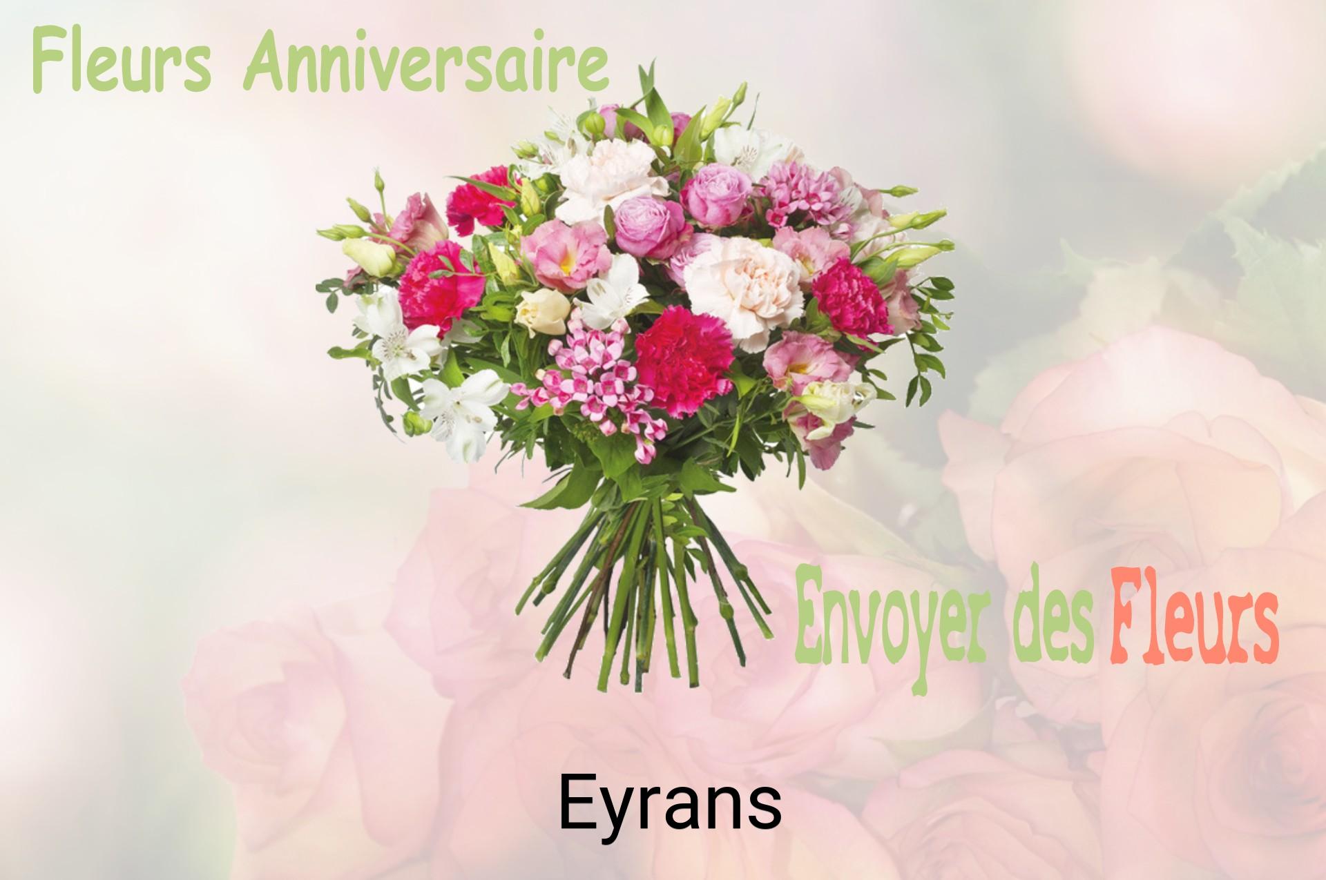 Bouquet de fleurs d’anniversaire livré à Eyrans